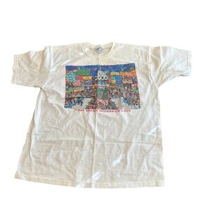 Vintage Y2K Times Square Millennium 2000 Happy New Year T Shirt XL Extra Large